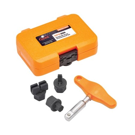 S.U.R. & R. Auto Parts PLASTIC OIL DRAIN PLUG RMVL SET 4 PC SRRDPR350